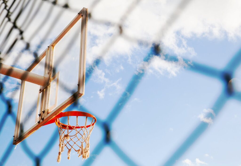 a basketball hoop